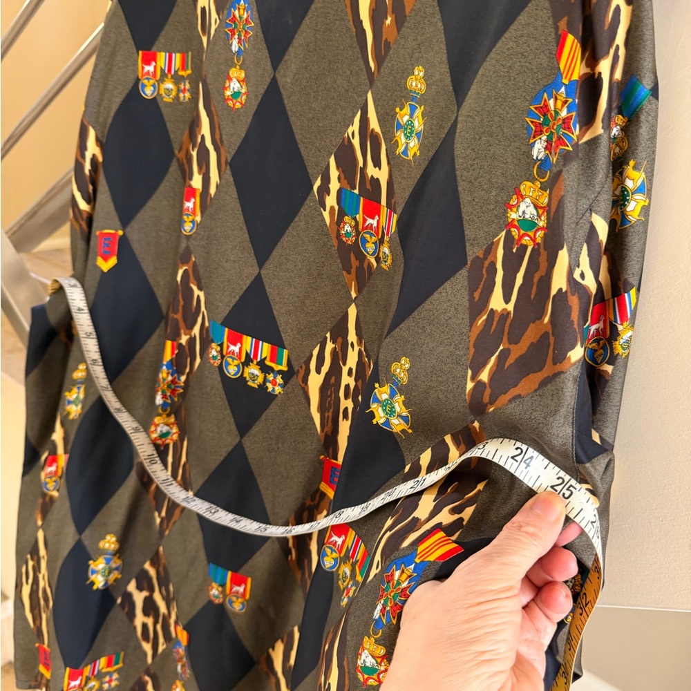 Vintage Escada 90’s Shirt with Leopard Argyle Print - Picture 10 of 14